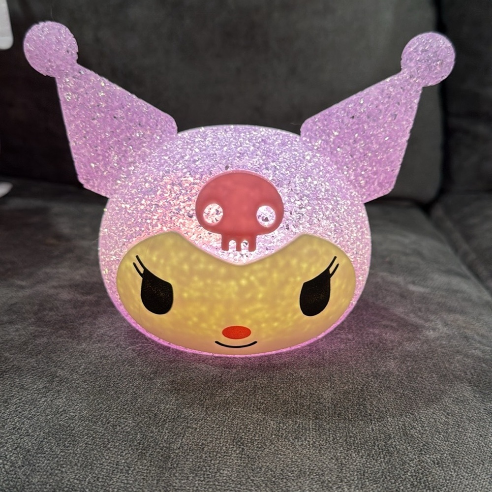 Kuromi  Glittery Purple Character Lamp